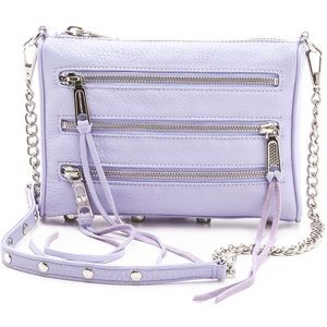 🎒 NWT Lilac Mini 5 Zip Rebecca Minkoff
